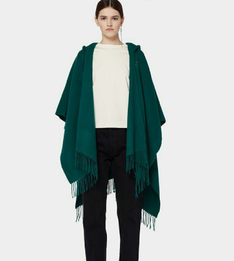 SOLD Balenciaga Cashmere Blend Hooded Poncho - Picture 2 of 7